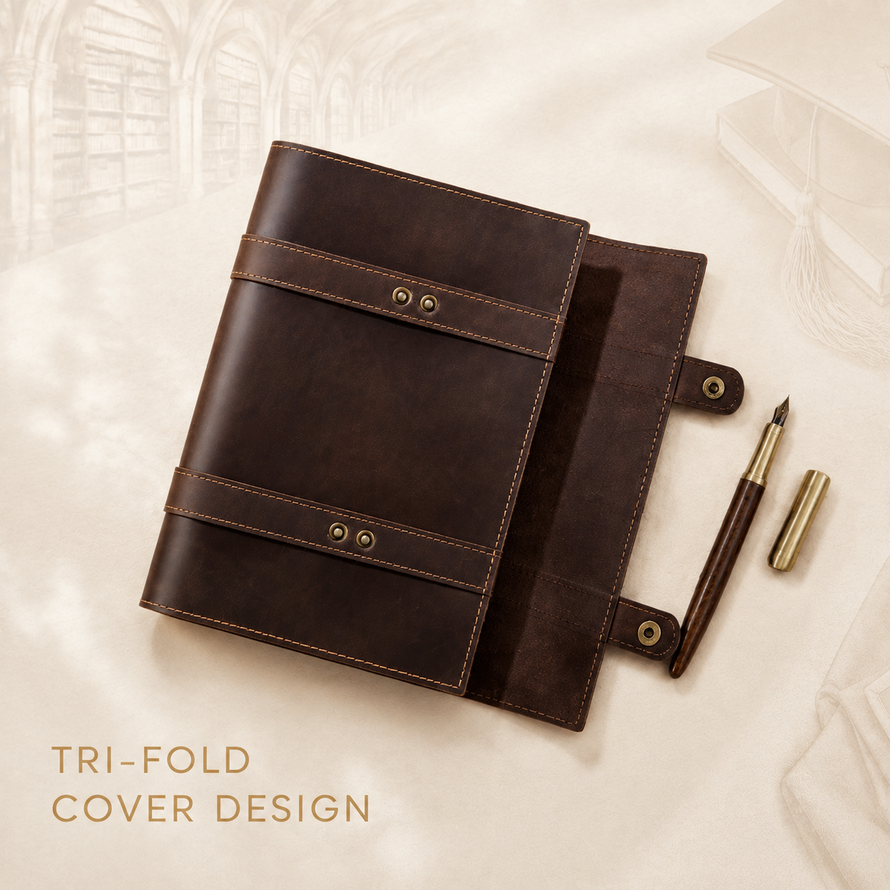Personalised A5 Crazy Horse Leather Journal