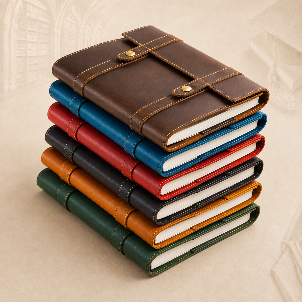Personalised A5 Crazy Horse Leather Journal