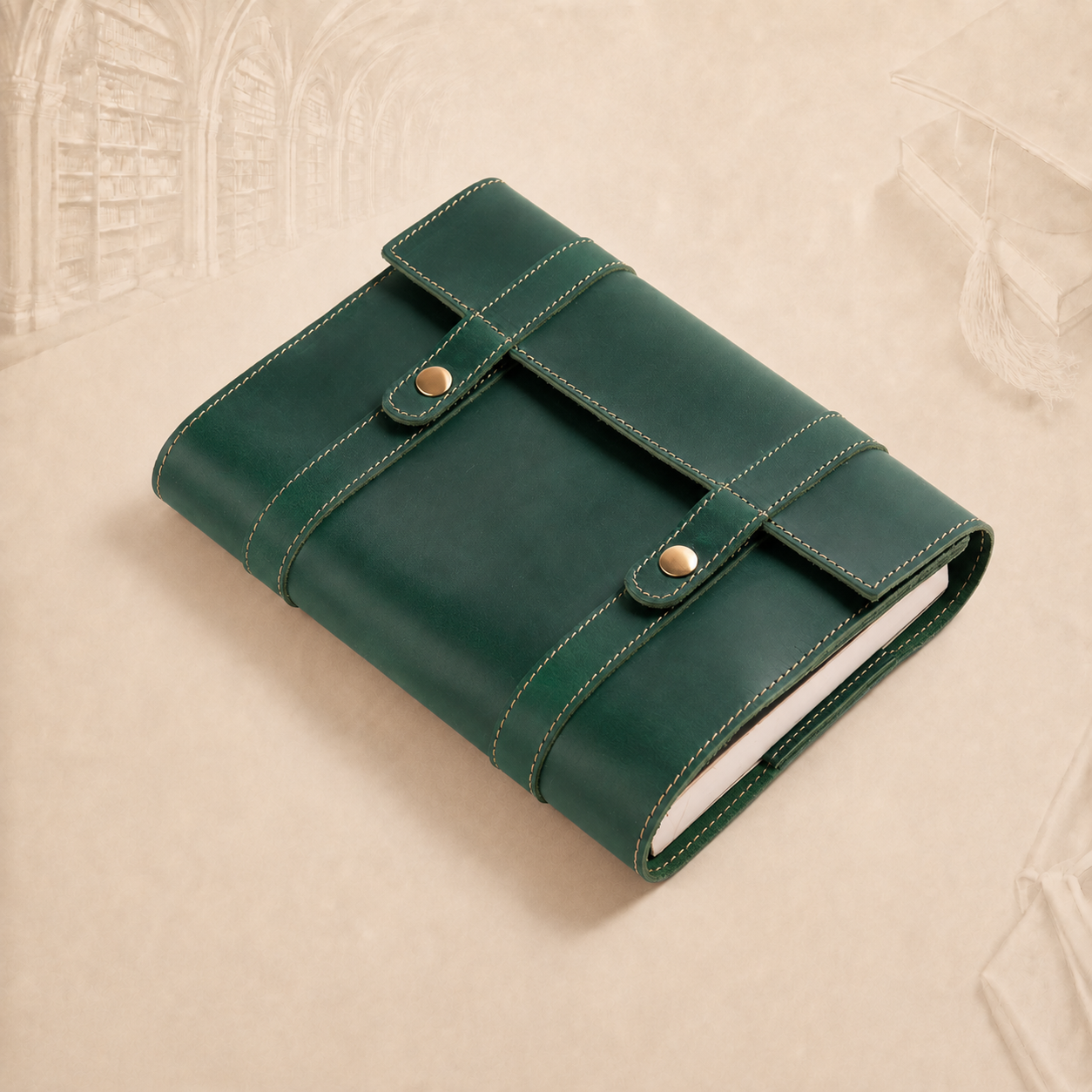 Personalised A5 Crazy Horse Leather Journal