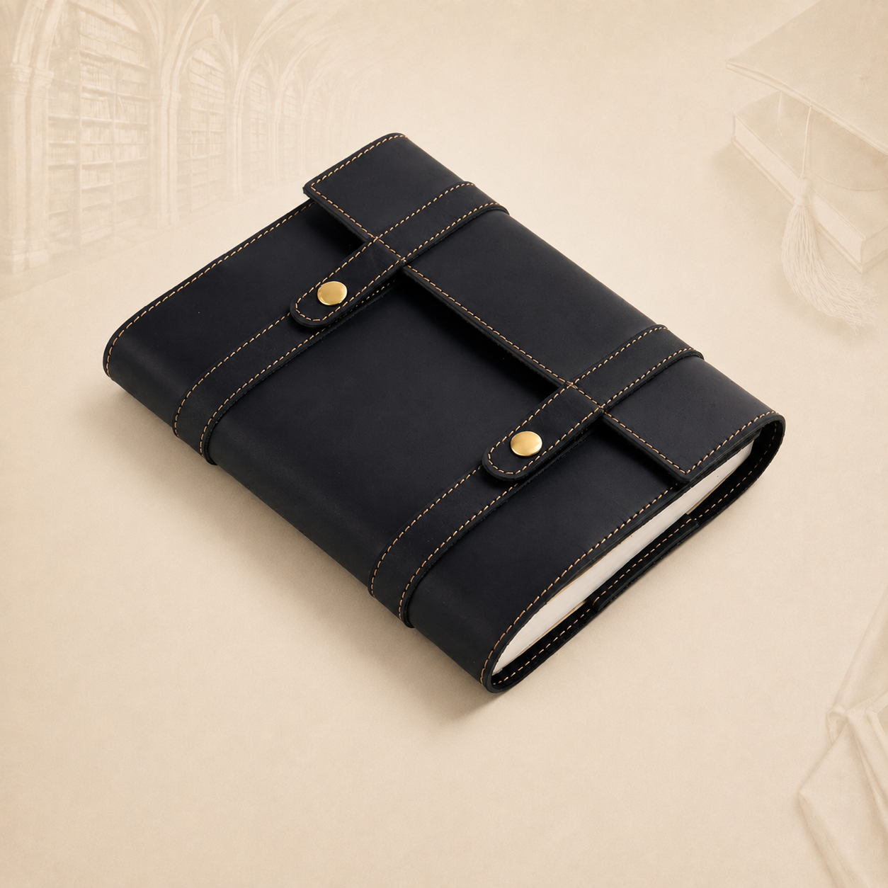Personalised A5 Crazy Horse Leather Journal