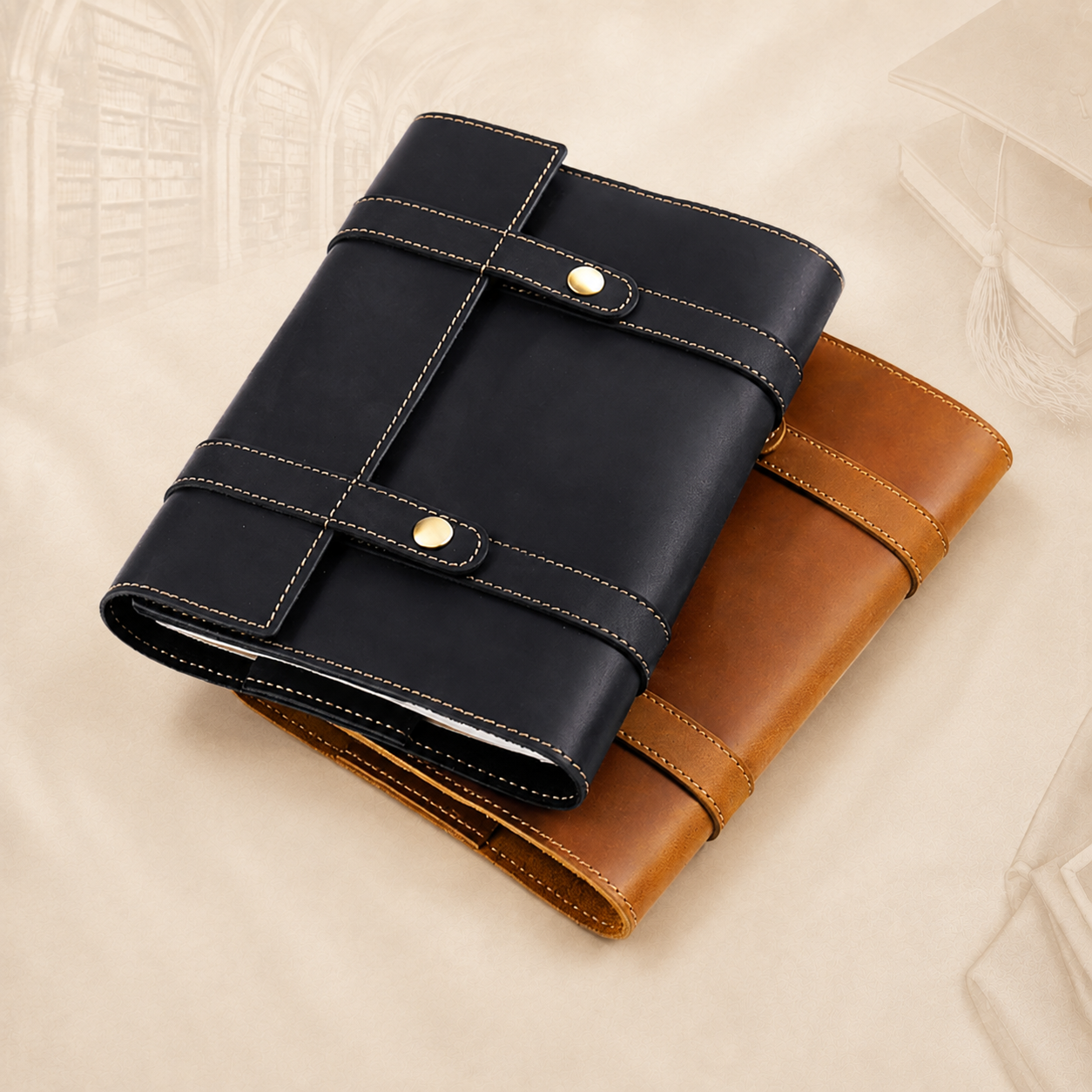 Personalised A5 Crazy Horse Leather Journal