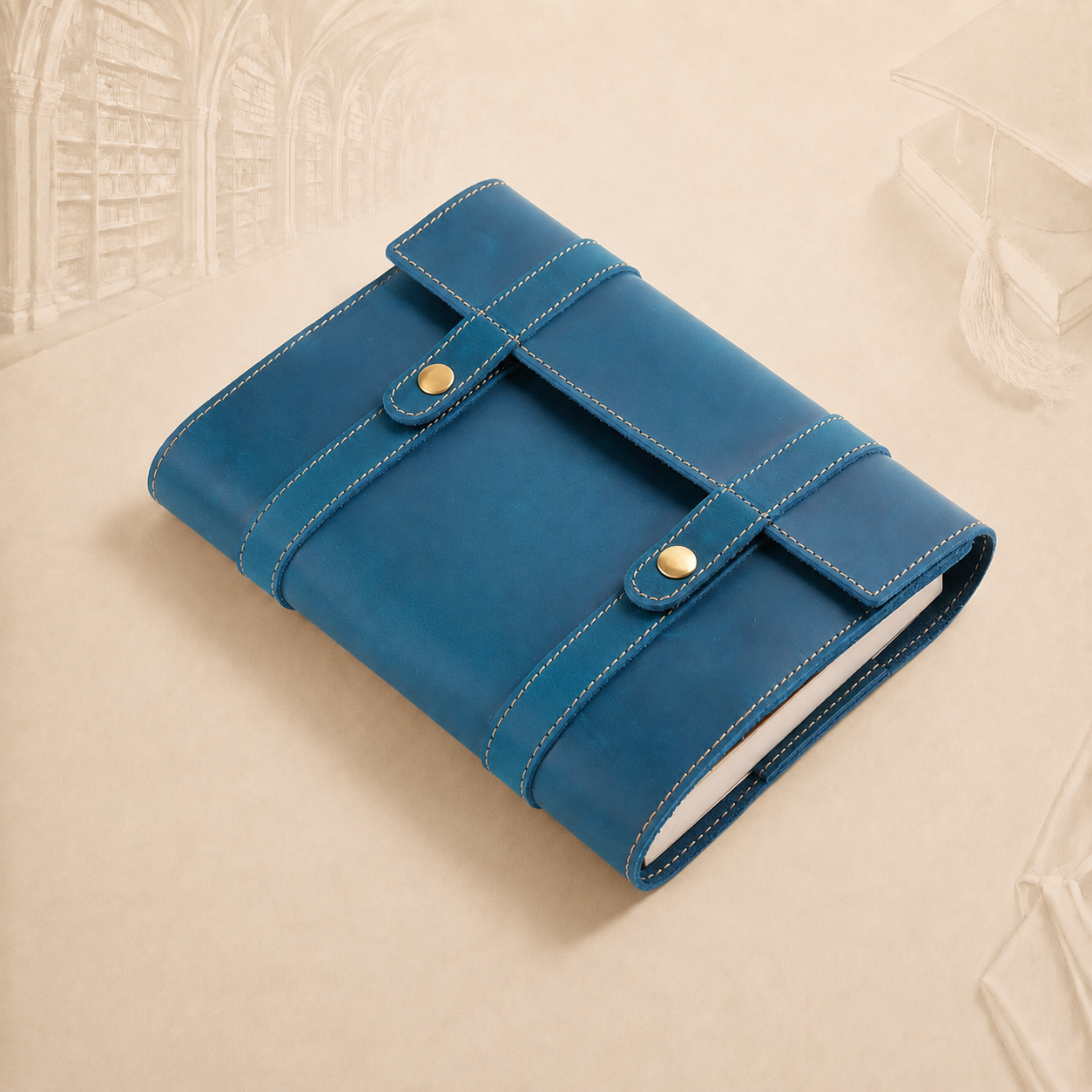 Personalised A5 Crazy Horse Leather Journal