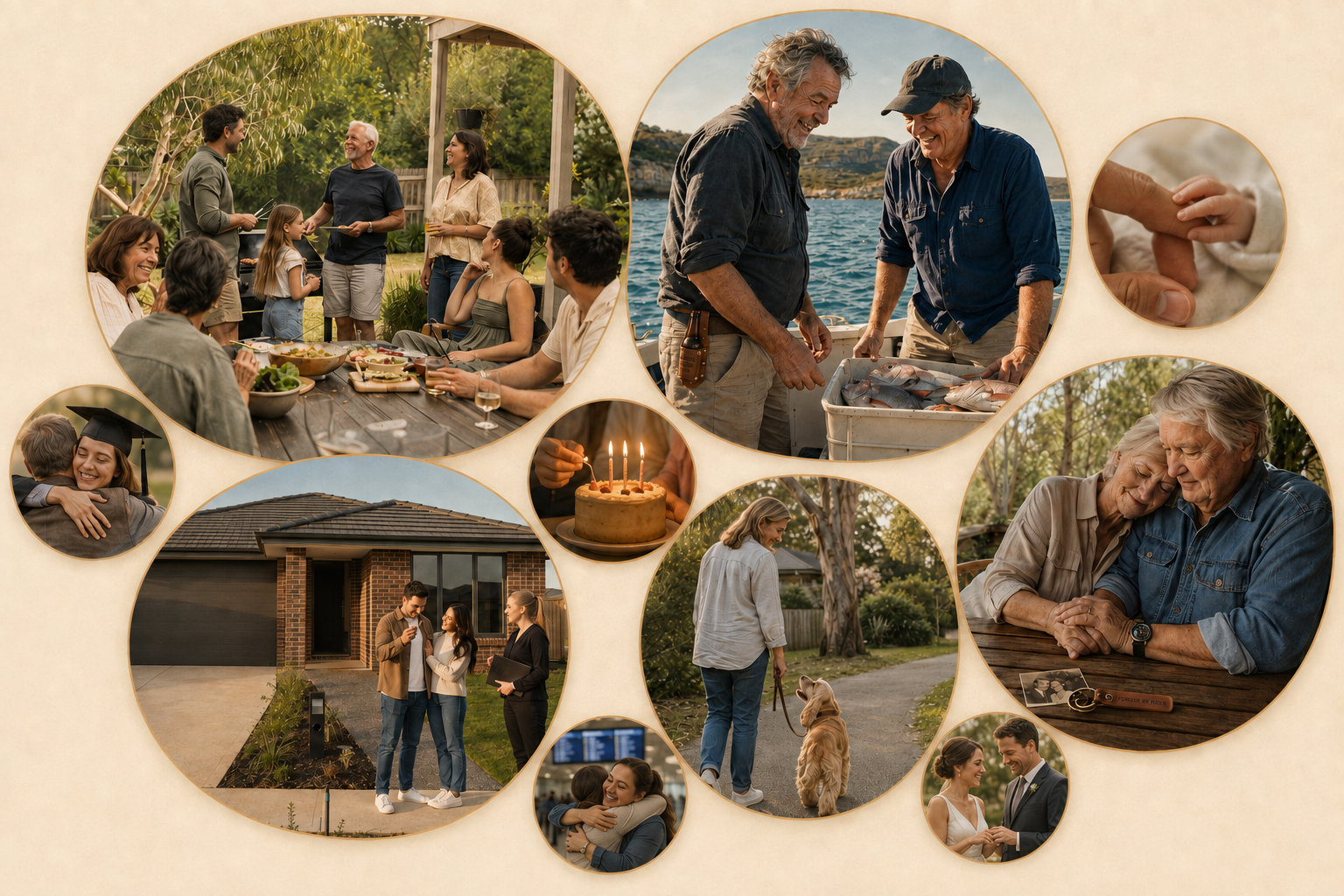 A collection of meaningful moments shared throughout life